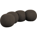  Color_Brown -- Apollo Brown Boucle Fabric Upholstered Bench IMAGE 3