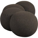 Meridian Apollo Brown Boucle Fabric Bench IMAGE 5