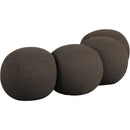 Meridian Apollo Brown Boucle Fabric Bench IMAGE 6