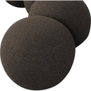  Color_Brown -- Apollo Brown Boucle Fabric Upholstered Bench IMAGE 7