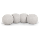  Color_Cream -- Apollo Cream Boucle Fabric Upholstered Bench IMAGE 1