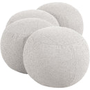  Color_Cream -- Apollo Cream Boucle Fabric Upholstered Bench IMAGE 5