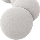  Color_Cream -- Apollo Cream Boucle Fabric Upholstered Bench IMAGE 7
