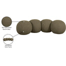  Color_Olive -- Apollo Olive Boucle Fabric Upholstered Bench IMAGE 10
