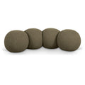  Color_Olive -- Apollo Olive Boucle Fabric Upholstered Bench IMAGE 1
