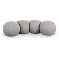  Color_Taupe -- Apollo Taupe Boucle Fabric Upholstered Bench IMAGE 1