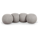  Color_Taupe -- Apollo Taupe Boucle Fabric Upholstered Bench IMAGE 1