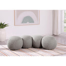  Color_Taupe -- Apollo Taupe Boucle Fabric Upholstered Bench IMAGE 2