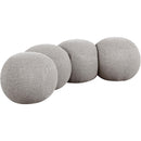  Color_Taupe -- Apollo Taupe Boucle Fabric Upholstered Bench IMAGE 3
