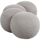  Color_Taupe -- Apollo Taupe Boucle Fabric Upholstered Bench IMAGE 5