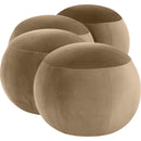  Color_Beige -- Meridian Apollo Velvet Upholstered Bench IMAGE 5