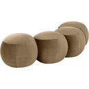  Color_Beige -- Meridian Apollo Velvet Upholstered Bench IMAGE 6