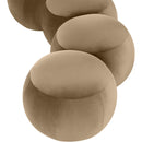  Color_Beige -- Meridian Apollo Velvet Upholstered Bench IMAGE 7