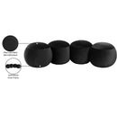  Color_Black -- Apollo Black Velvet Upholstered Bench IMAGE 10