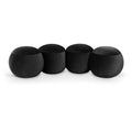  Color_Black -- Apollo Black Velvet Upholstered Bench IMAGE 1