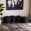  Color_Black -- Apollo Black Velvet Upholstered Bench IMAGE 2