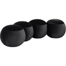  Color_Black -- Apollo Black Velvet Upholstered Bench IMAGE 3