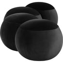  Color_Black -- Apollo Black Velvet Upholstered Bench IMAGE 5