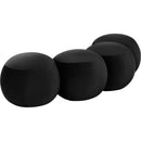  Color_Black -- Apollo Black Velvet Upholstered Bench IMAGE 6