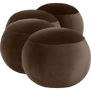  Color_Brown -- Apollo Brown Velvet Upholstered Bench IMAGE 5