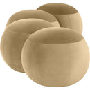  Color_Camel -- Apollo Camel Velvet Upholstered Bench IMAGE 5