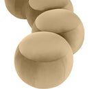  Color_Camel -- Apollo Camel Velvet Upholstered Bench IMAGE 7