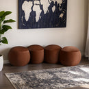  Color_Cognac -- Apollo Cognac Velvet Upholstered Bench IMAGE 2
