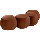  Color_Cognac -- Apollo Cognac Velvet Upholstered Bench IMAGE 6