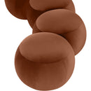  Color_Cognac -- Apollo Cognac Velvet Upholstered Bench IMAGE 7