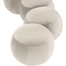 Color_Cream -- Apollo Cream Velvet Upholstered Bench IMAGE 7
