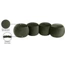 Meridian Apollo Green Velvet Bench IMAGE 10