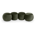  Color_Green -- Apollo Green Velvet Upholstered Bench IMAGE 1