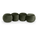  Color_Green -- Apollo Green Velvet Upholstered Bench IMAGE 1
