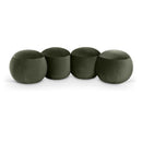 Meridian Apollo Green Velvet Bench IMAGE 1