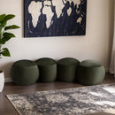  Color_Green -- Apollo Green Velvet Upholstered Bench IMAGE 2
