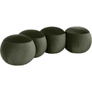  Color_Green -- Apollo Green Velvet Upholstered Bench IMAGE 3