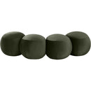  Color_Green -- Apollo Green Velvet Upholstered Bench IMAGE 4