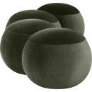  Color_Green -- Apollo Green Velvet Upholstered Bench IMAGE 5