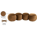  Color_Saddle -- Apollo Saddle Velvet Upholstered Bench IMAGE 10