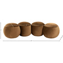  Color_Saddle -- Apollo Saddle Velvet Upholstered Bench IMAGE 9