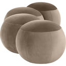  Color_Taupe -- Apollo Taupe Velvet Upholstered Bench IMAGE 5
