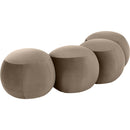  Color_Taupe -- Apollo Taupe Velvet Upholstered Bench IMAGE 6