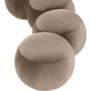  Color_Taupe -- Apollo Taupe Velvet Upholstered Bench IMAGE 7