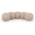  Color_Beige -- Meridian Apollo Boucle Fabric Upholstered Bench IMAGE 1