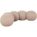  Color_Beige -- Meridian Apollo Boucle Fabric Upholstered Bench IMAGE 3