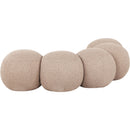  Color_Beige -- Meridian Apollo Boucle Fabric Upholstered Bench IMAGE 6