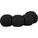  Color_Black -- Apollo Black Boucle Fabric Upholstered Bench IMAGE 6