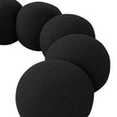  Color_Black -- Apollo Black Boucle Fabric Upholstered Bench IMAGE 7