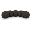  Color_Brown -- Apollo Brown Boucle Fabric Upholstered Bench IMAGE 1