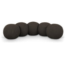  Color_Brown -- Apollo Brown Boucle Fabric Upholstered Bench IMAGE 1